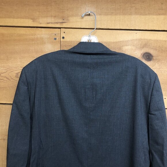 Brooks Brothers Fitzgerald BrooksCool Canvas 2 Button Blazer Mens Size 42S Gray - Picture 10 of 12
